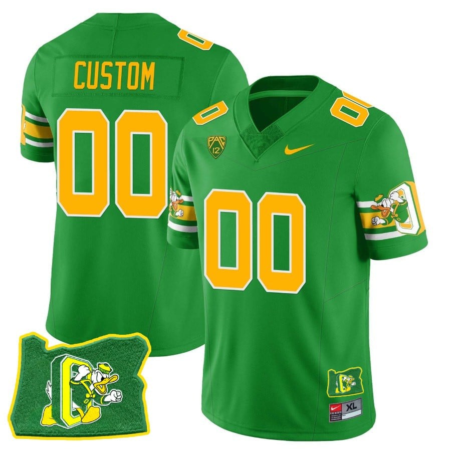 Custom Oregon Ducks âMighty Oregonâ Throwback Football Stitched Jersey â Oregon State