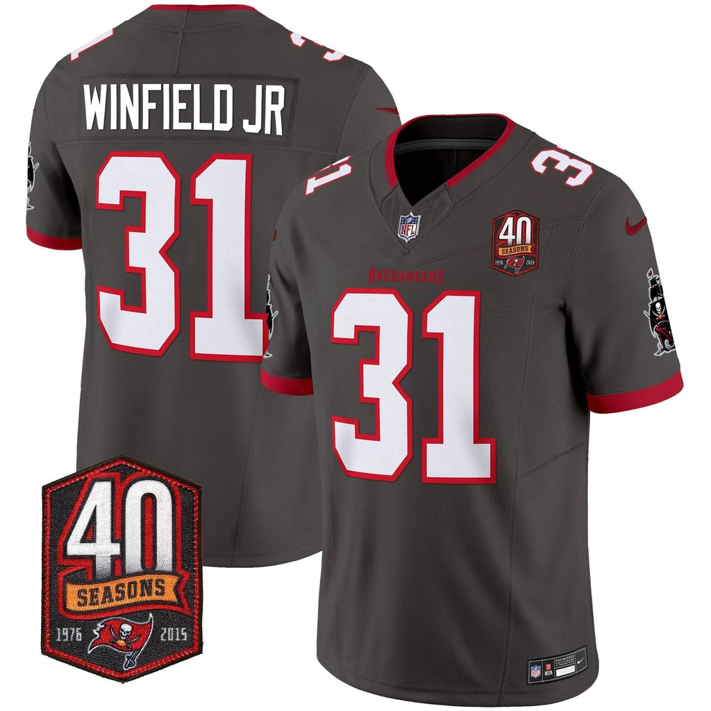 TB 40th Season Patch Vapor Limited Jersey