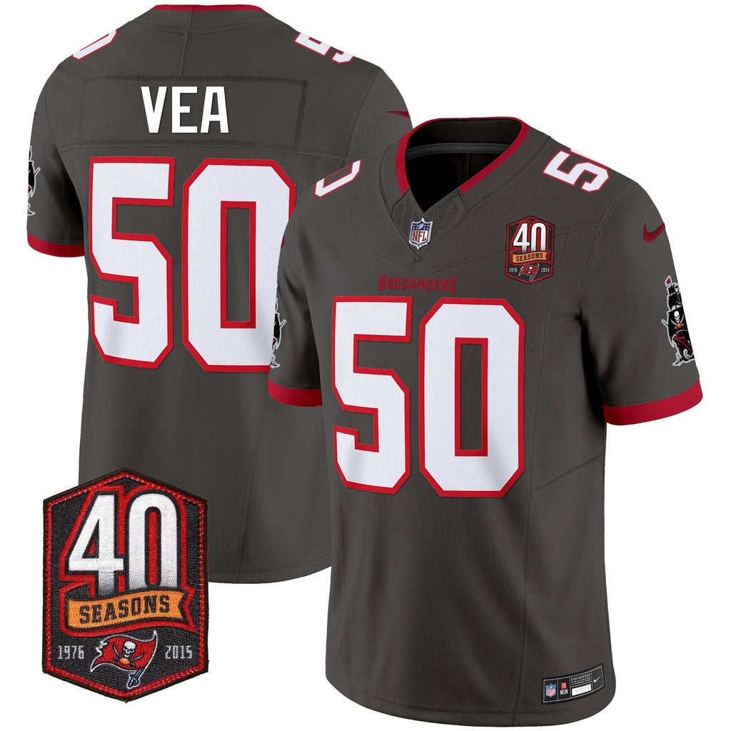 TB 40th Season Patch Vapor Limited Jersey