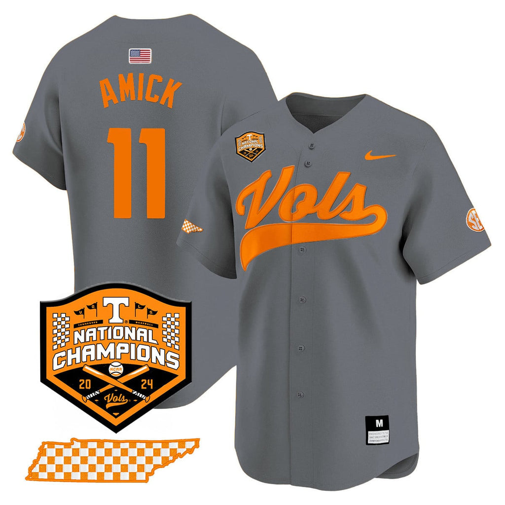Men's Tennessee Volunteers 2024 National Champions Vapor Premier Limited Jersey - All Stitched