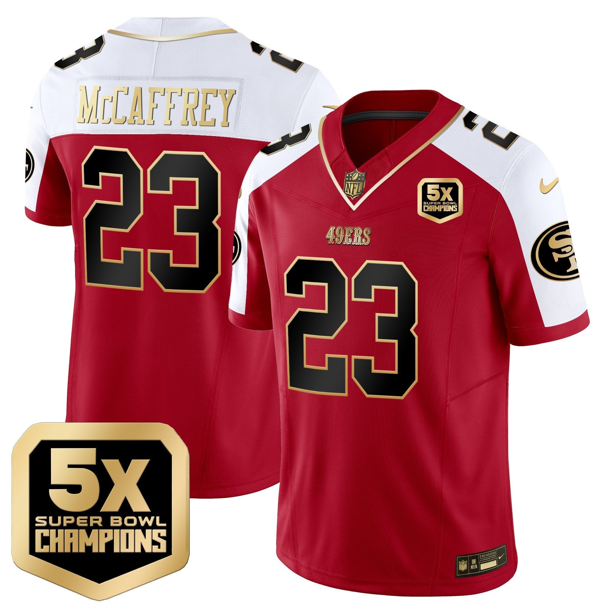 SF 5x Super Bowl Champions Vapor Limited Jersey - All Stitched