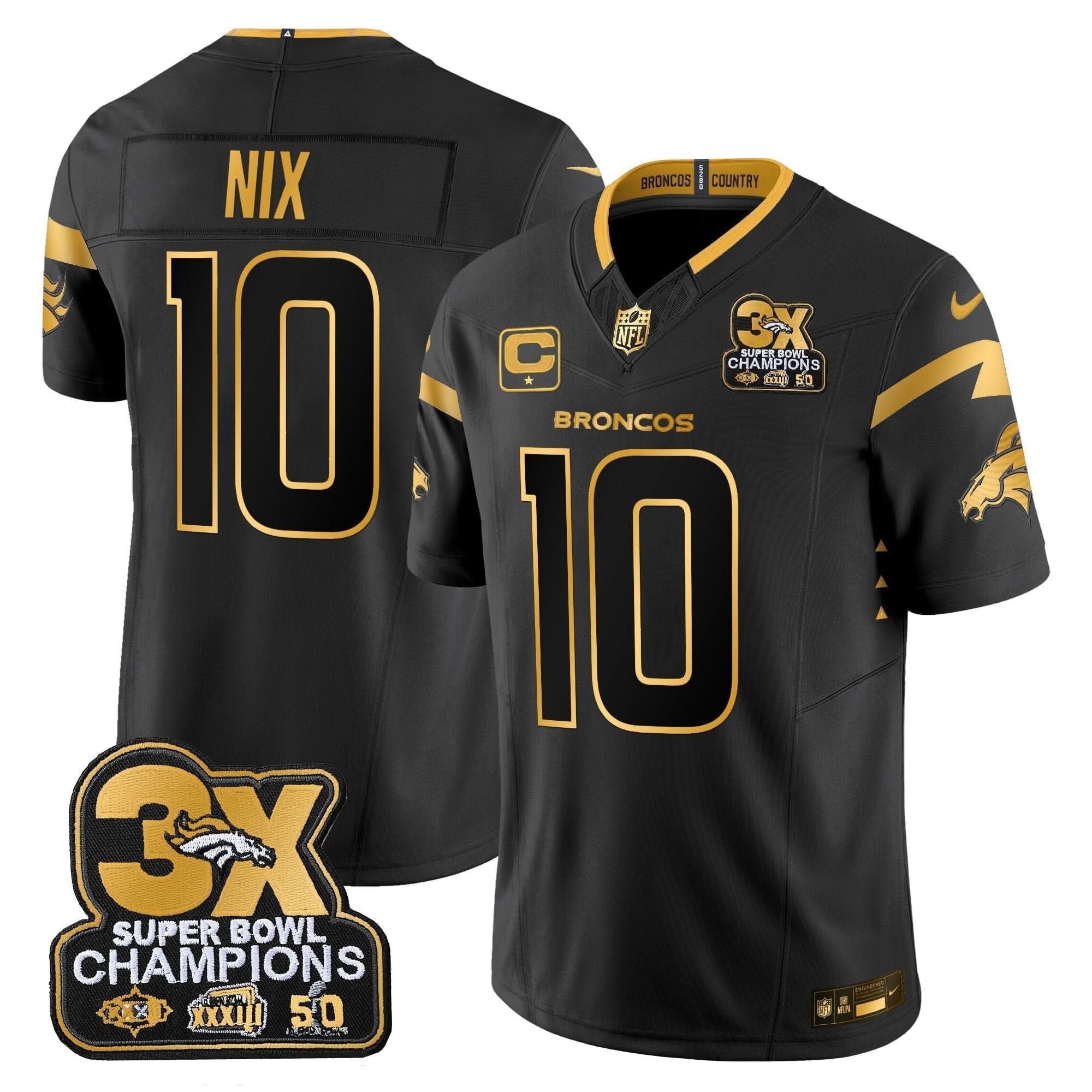 DB 3-Time Champions Patch Gold Vapor Limited Jersey