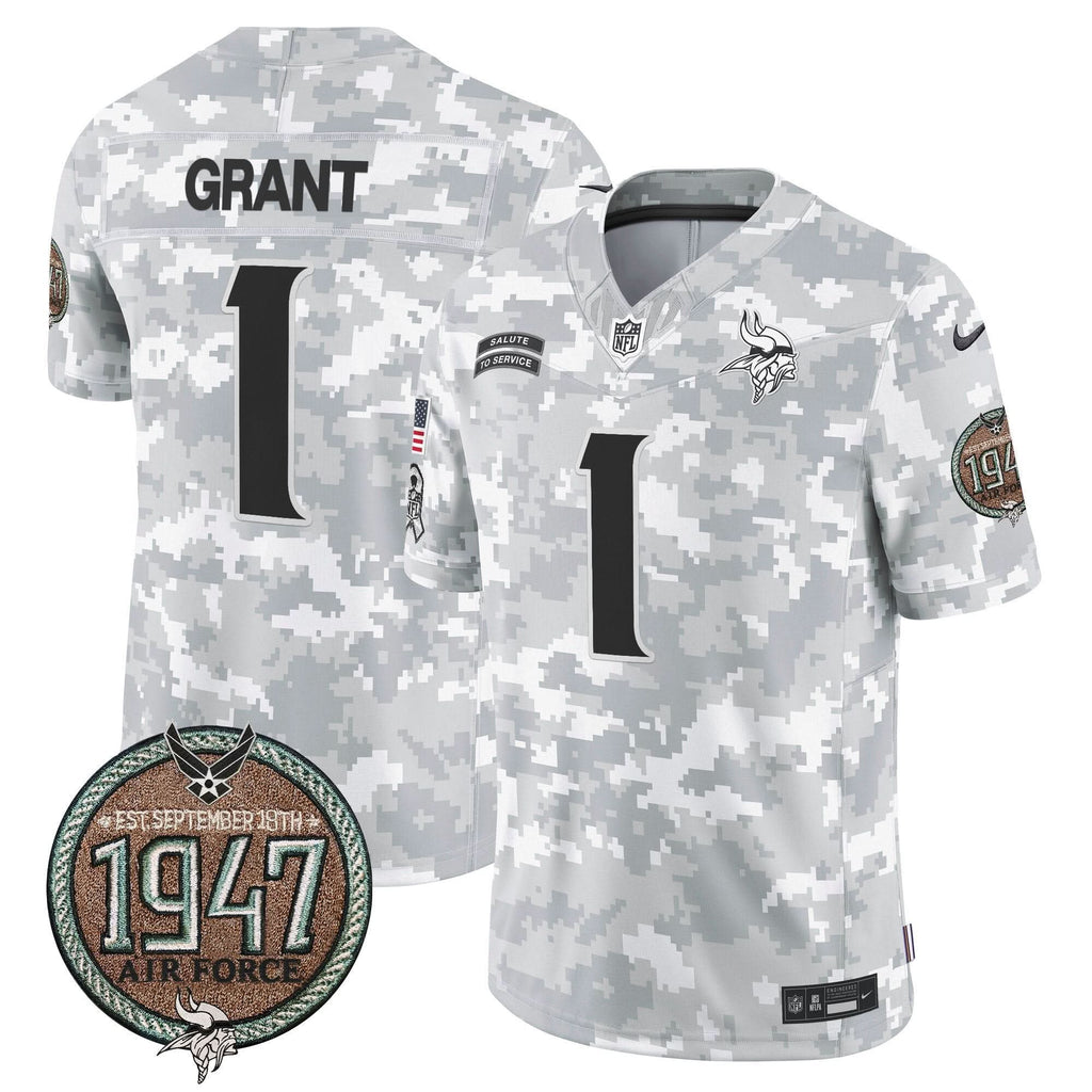 MIN 2024 Salute to Service Establishment Year Patch Vapor Limited Jersey