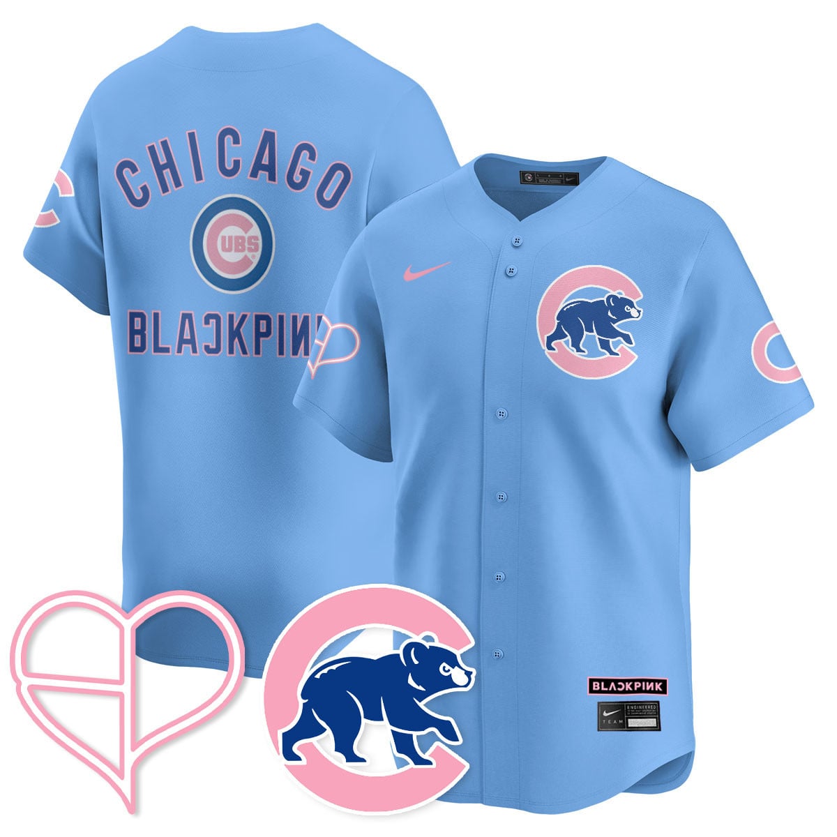 Chicago Cubs BL??KPI?K 2025 Limited Custom Jersey - All Stitched