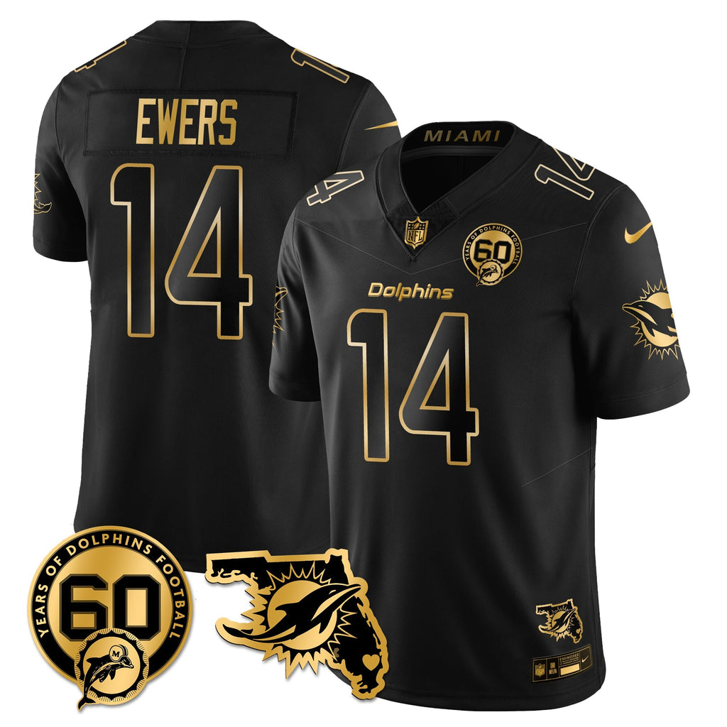 MIA 60th Season Vapor Limited Gold Jersey