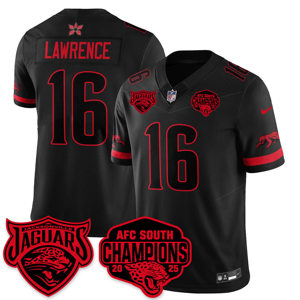 JAX Stranger Things AFC South Division Champions Vapor Limited Throwback Jersey