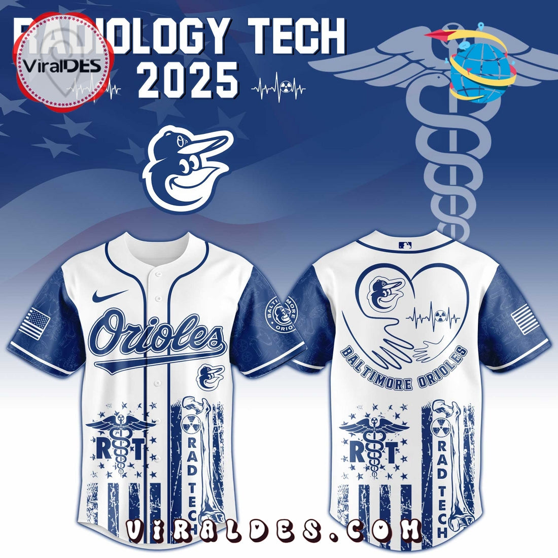 Baltimore Orioles MLB x Radiology Tech Night Jersey