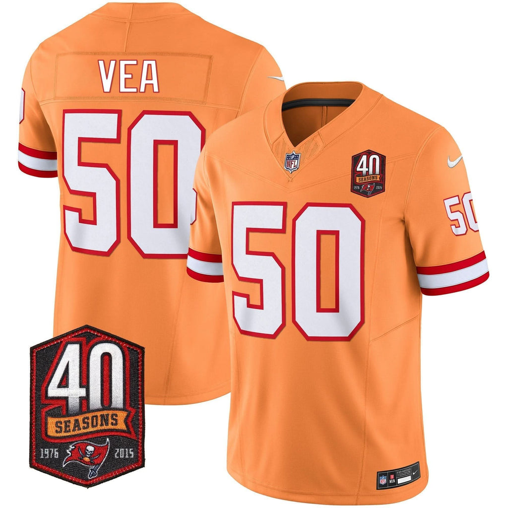 TB 40th Season Patch Vapor Limited Jersey