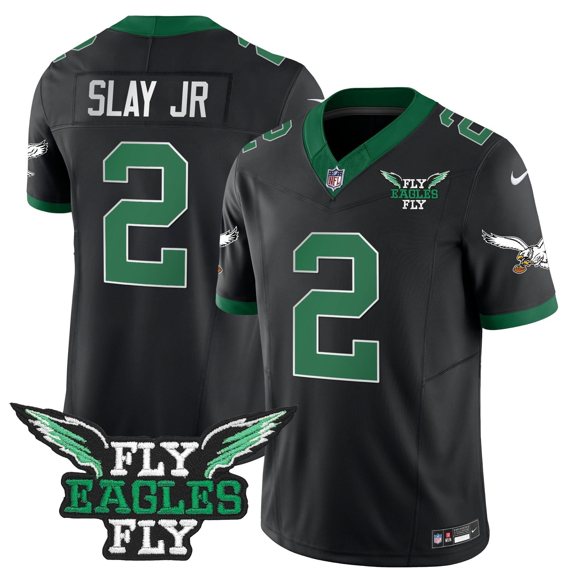 Fly PHI Fly Patch Throwback Kelly Green Vapor Jersey