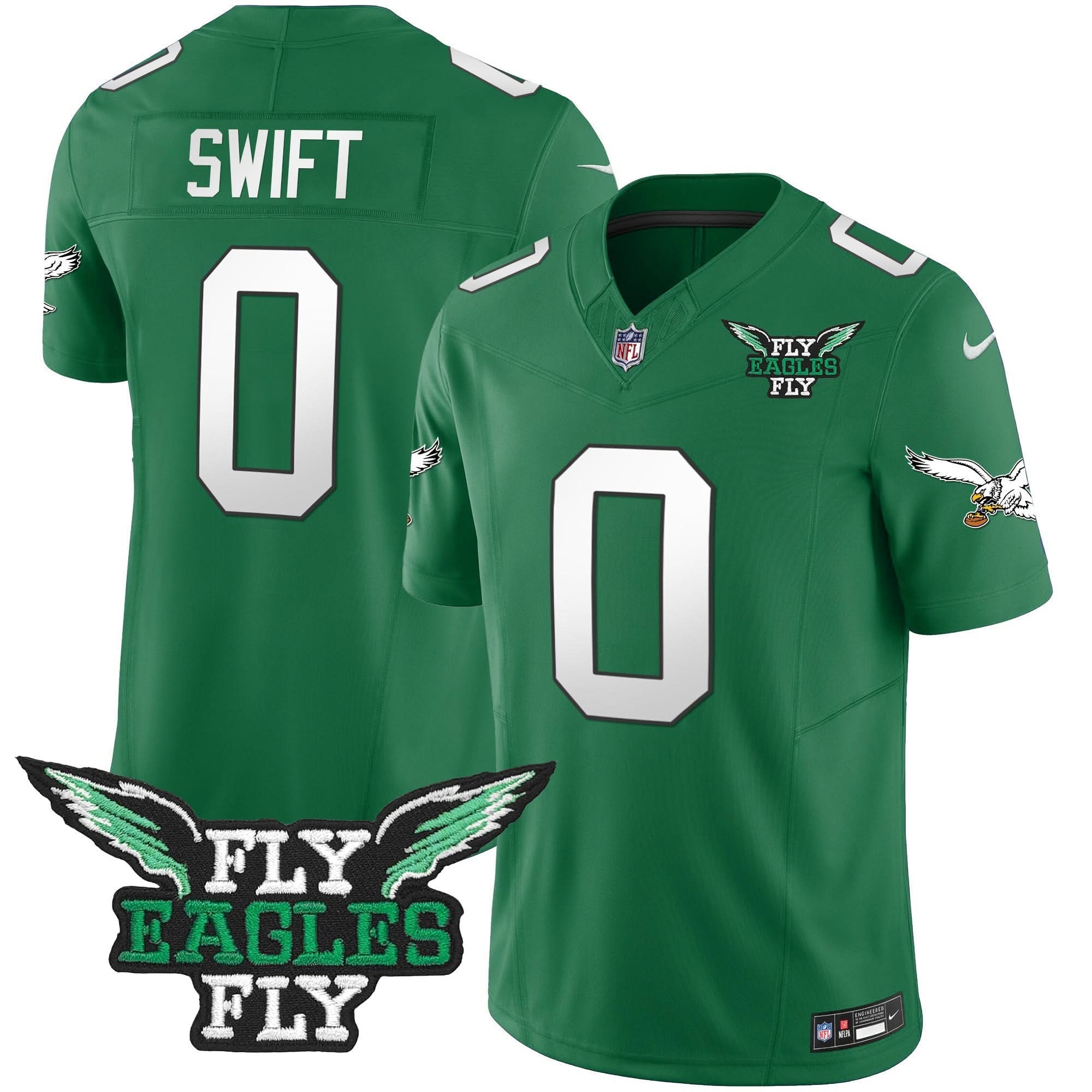 Fly PHI Fly Patch Throwback Kelly Green Vapor Jersey