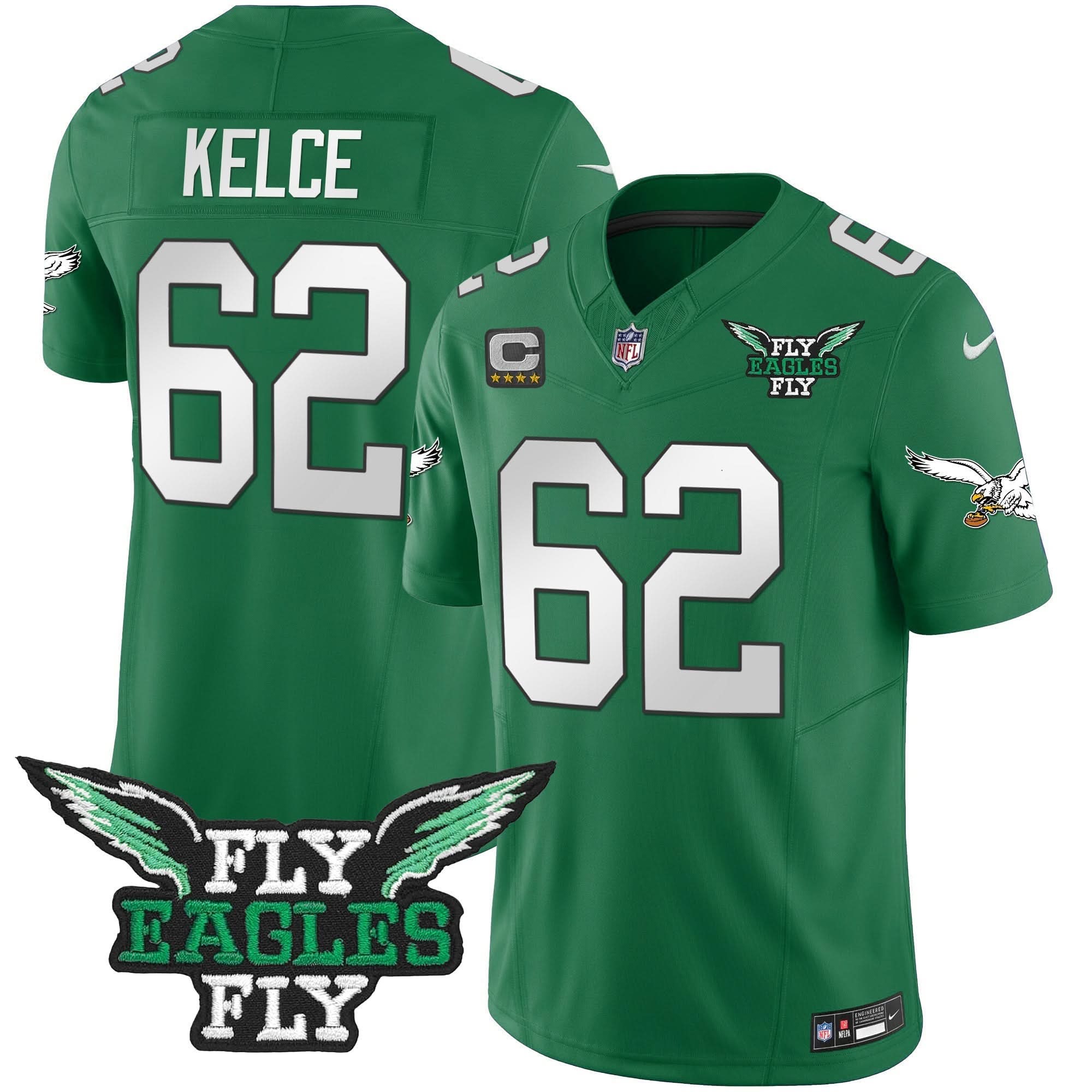 Fly PHI Fly Patch Throwback Kelly Green Vapor Jersey