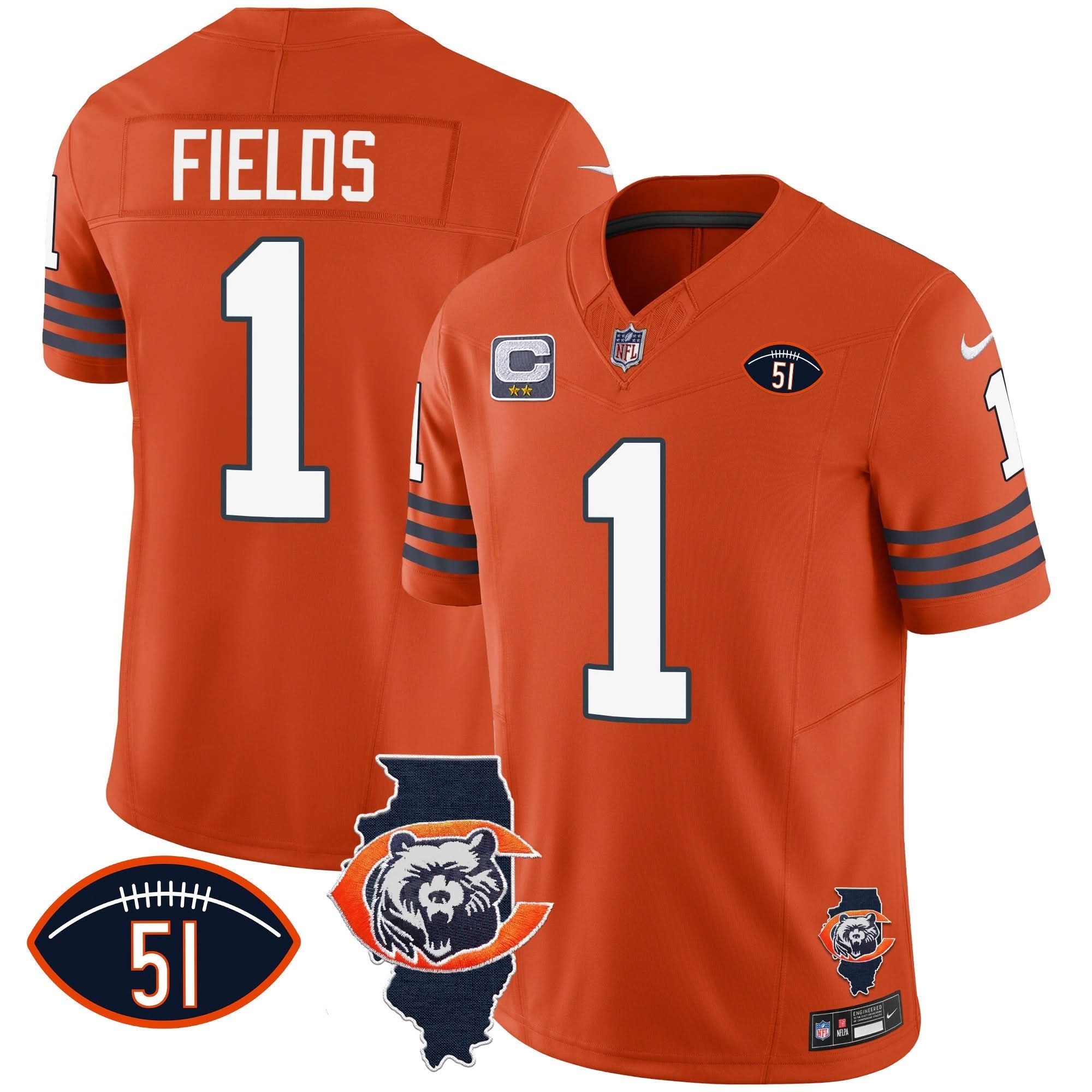 CHI Throwback Illinois Patch Vapor Jersey