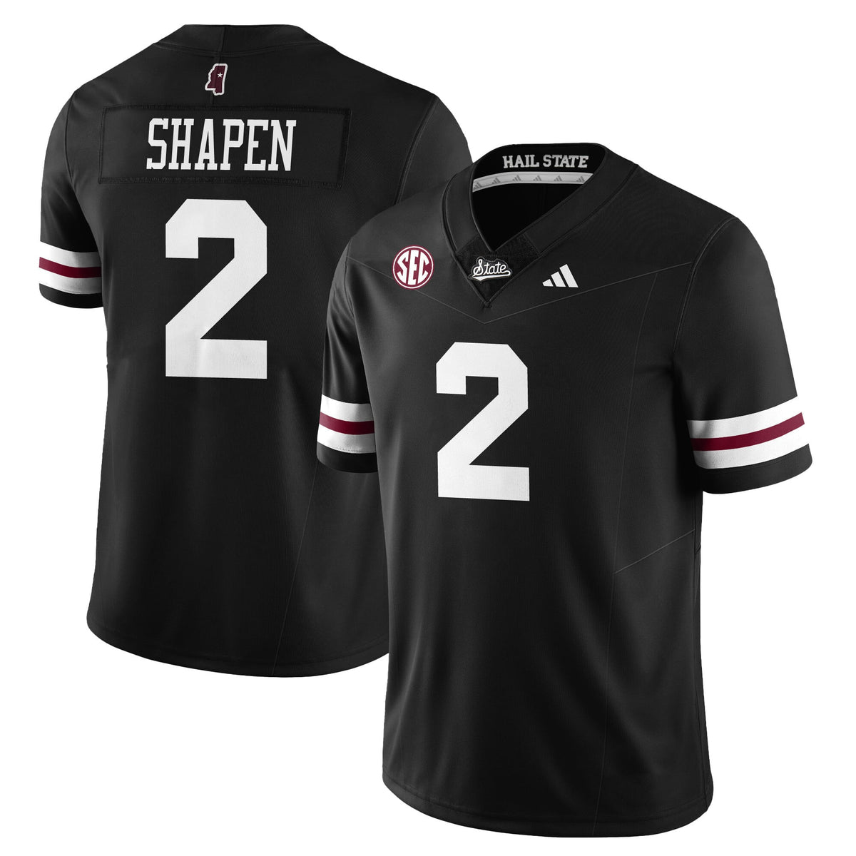 Custom Mississippi State Football "Darkness" Limited Jersey - All Stitched