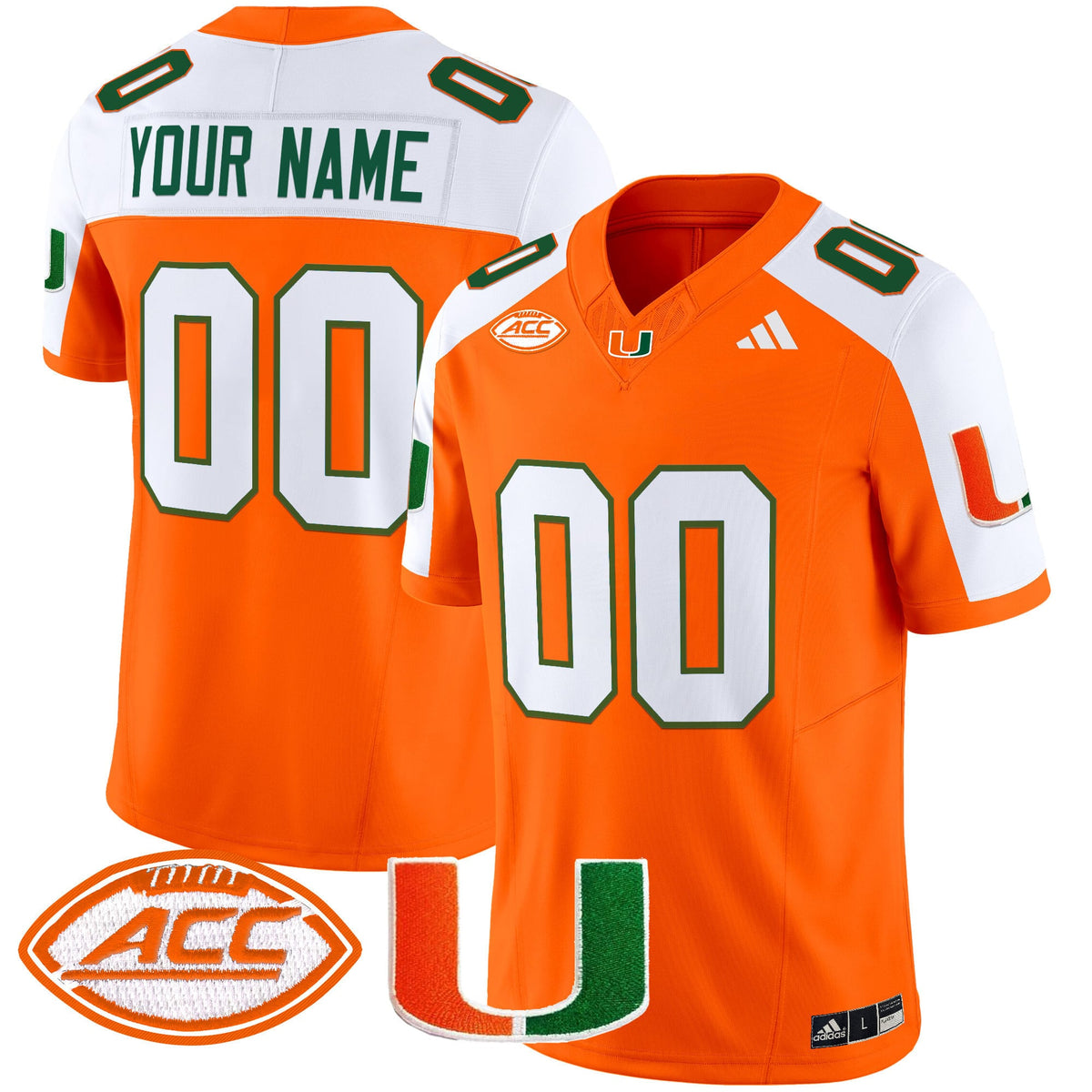 Miami Hurricanes 2024 Vapor Limited Custom Jersey - All Stitched