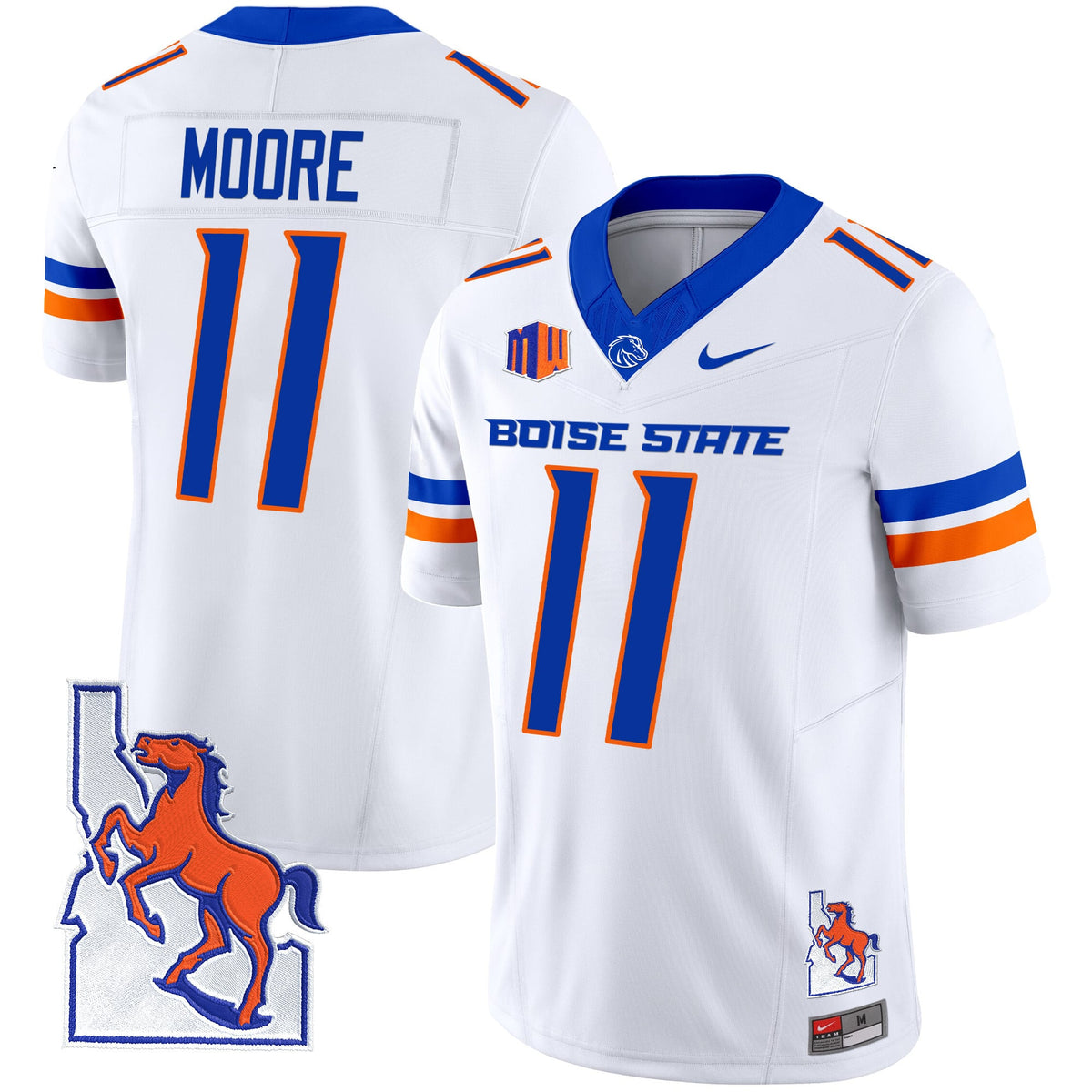 Men's Boise State Broncos 2024 Map Patch Vapor Limited Jersey - All Stitched