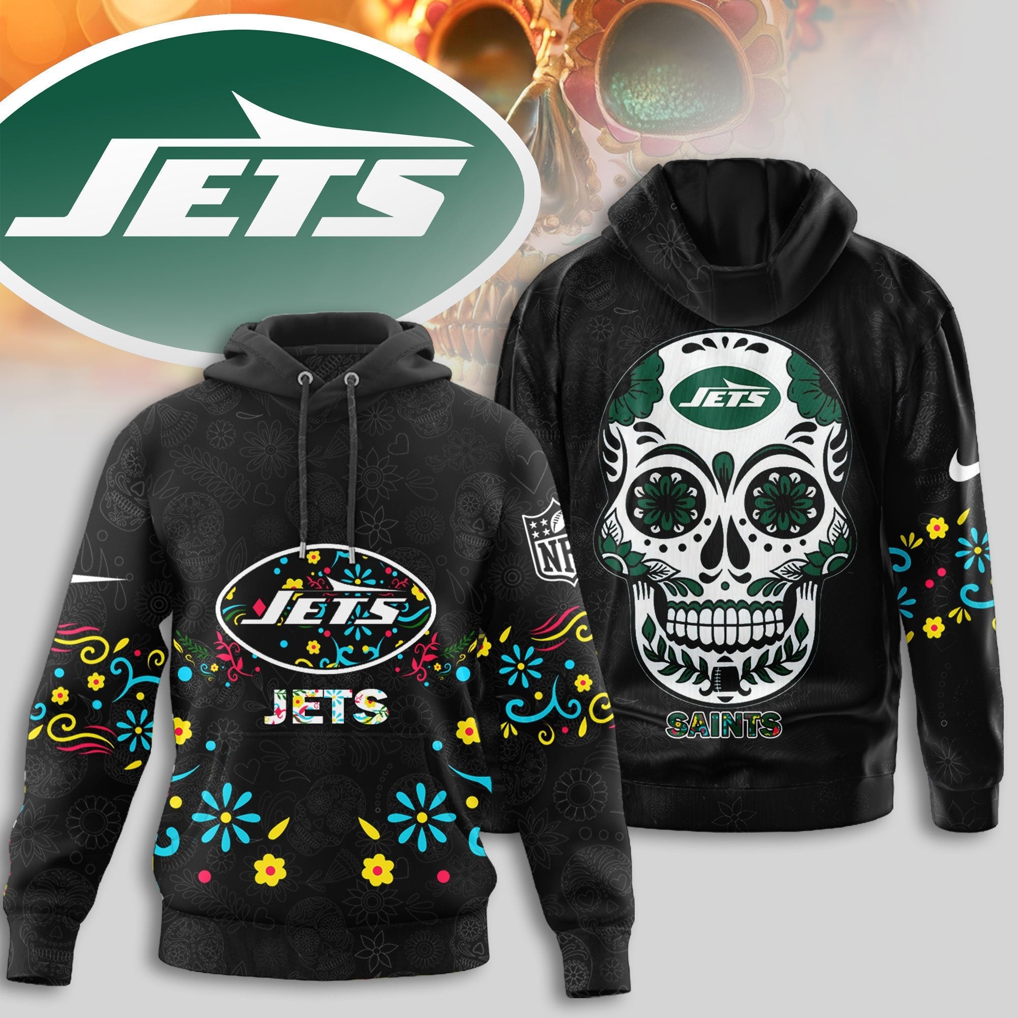 NYJ | Premium Dia de los Muertos Limited Editions Hoodie MM