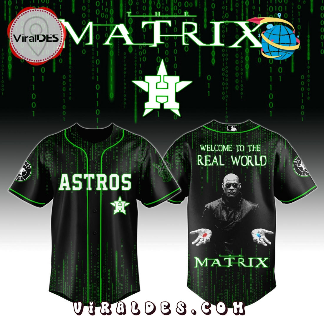 Houston Astros MLB The Matrix Baseball Jersey
